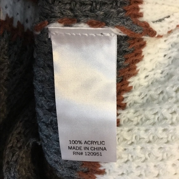 SO XXL cream brown gray pullover sweater with rounded hem - Picture 12 of 14